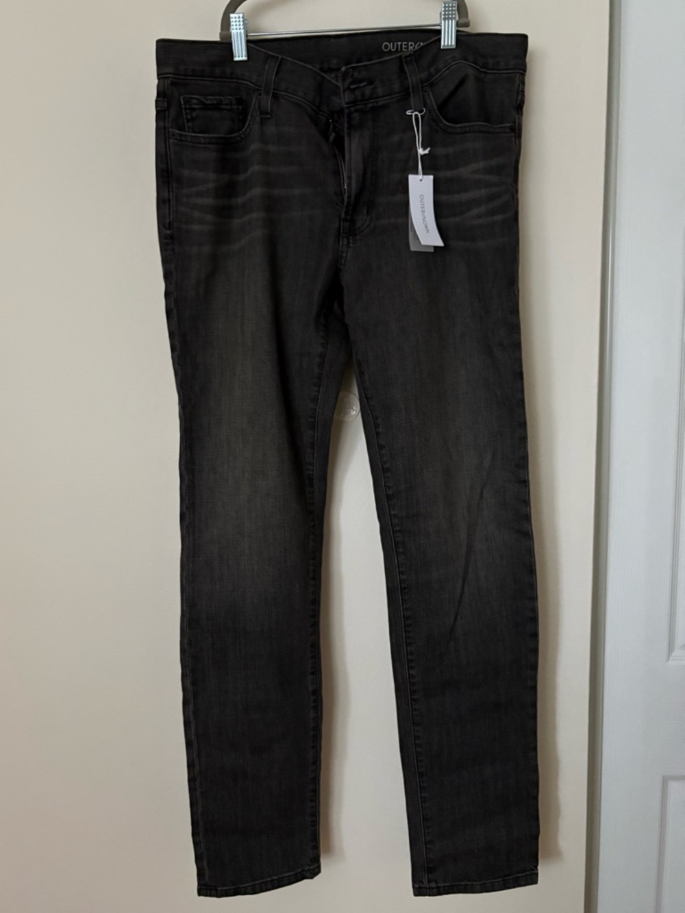 Outerknown Men's Black Washed Skinny Jeans